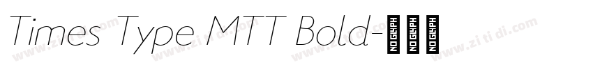 Times Type MTT Bold字体转换